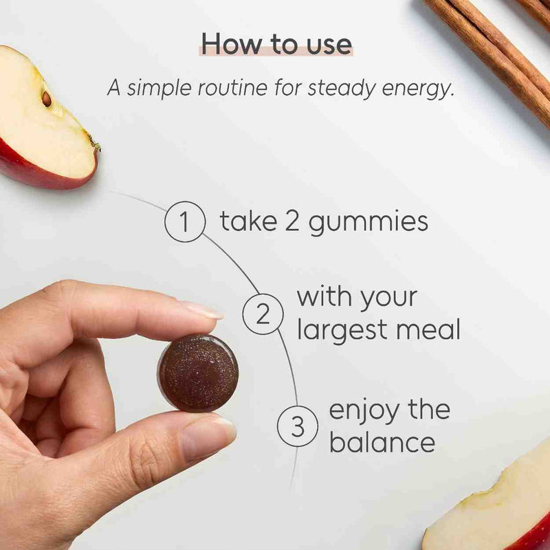 Sugar Balance gummy supplement with clean ingredients for everyday metabolic balance cinical-image